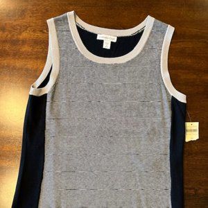 Coldwater Creek - Silk Cotton Trim Shell